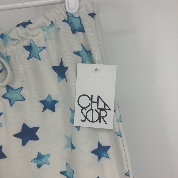 CHASER NWT INDIGO BLUE STARS LOUNGE JOGGER PANTS - Picture 6 of 10